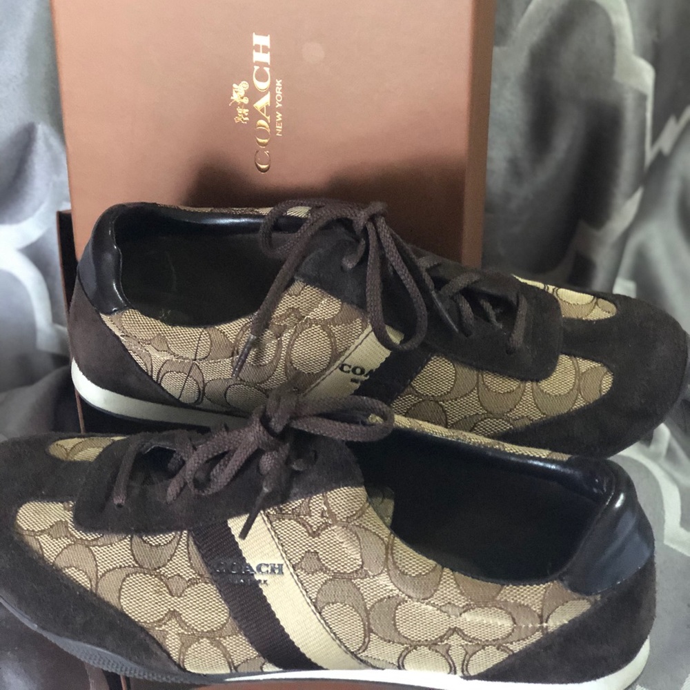 Coach Brand Kelson Outline Sig/Suede Shoes